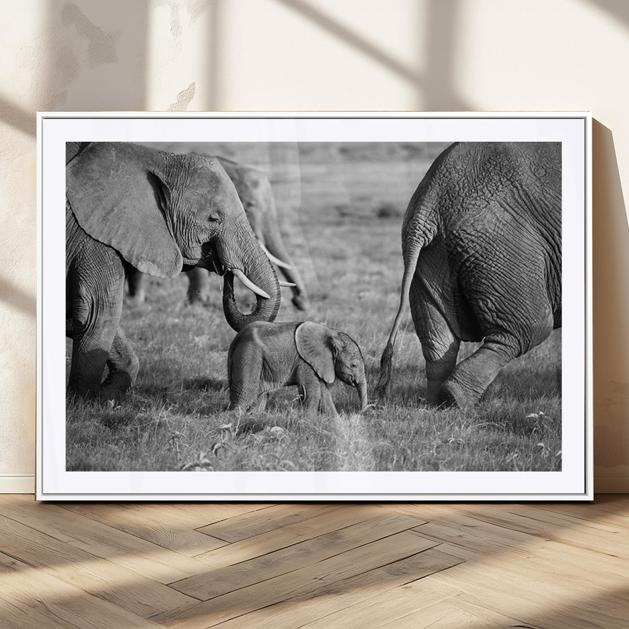 MGC-FP-36x24 - Wild Elephant Wall Art Canvas Print