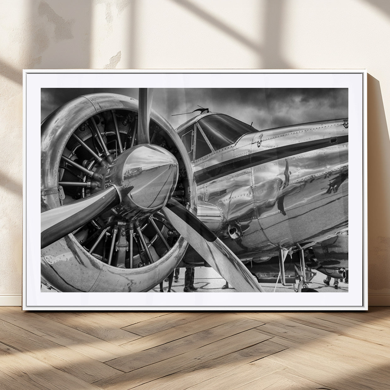 MGC-FP-36x24 - Vintage Antique Airplane Wall Art Canvas Print