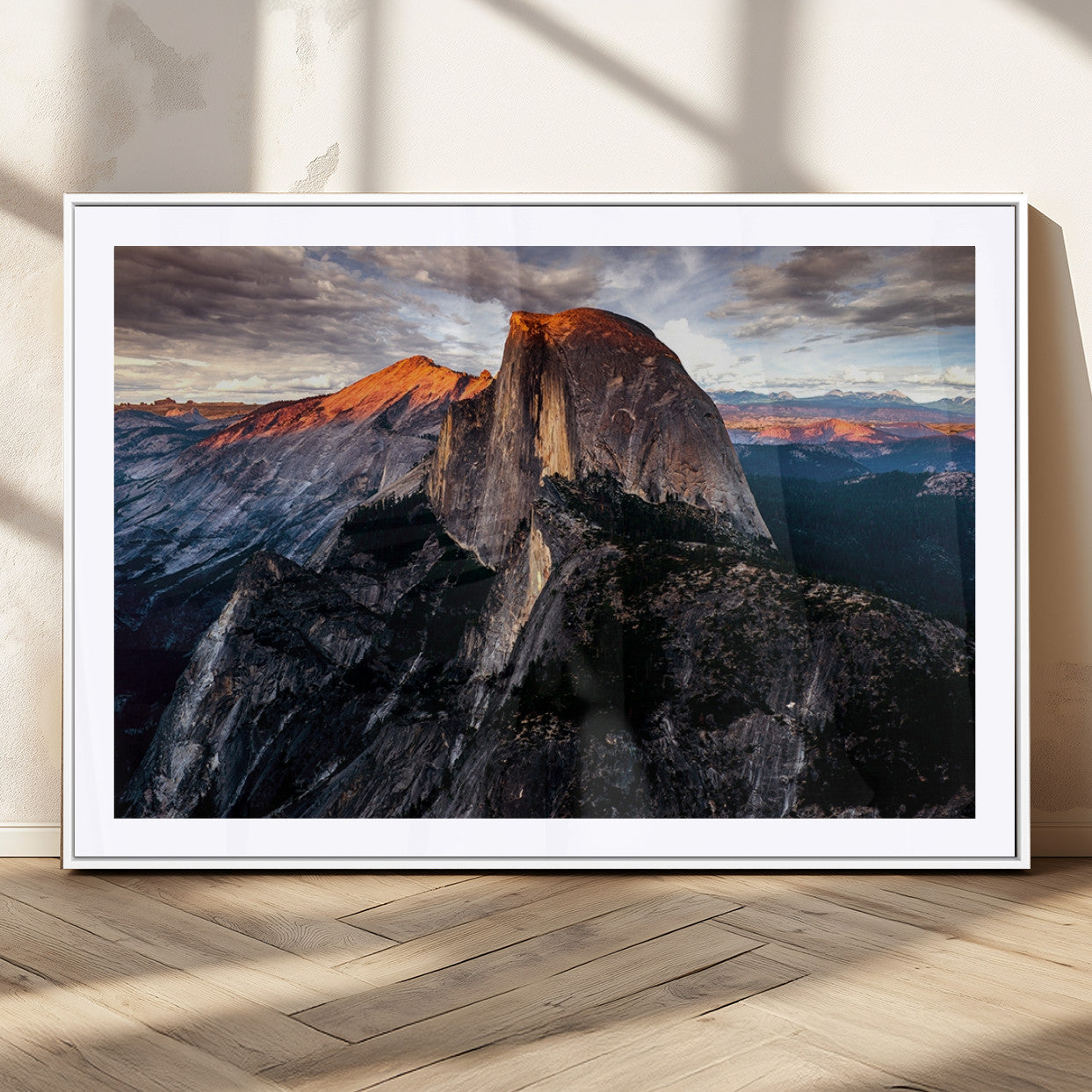 MGC-FP-36x24 - Half Dome Wall Art Print - Yosemite Majestic Triptych Landscape Print – National Park Nature Decor