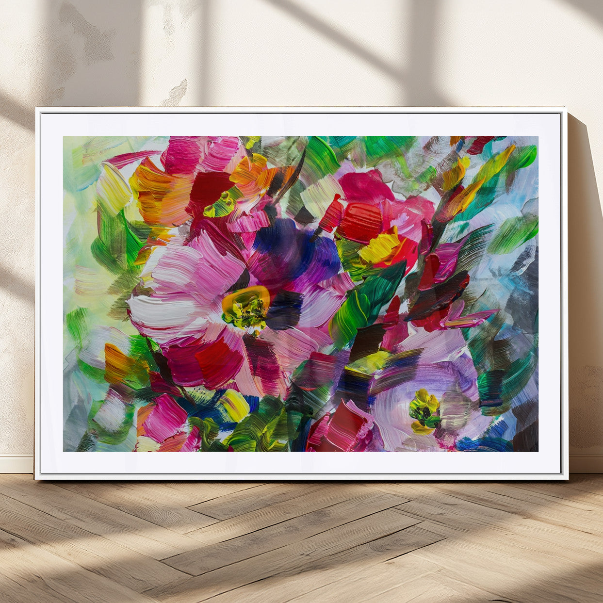 MGC-FP-36x24 - Oil Flower Abstract Canvas Print