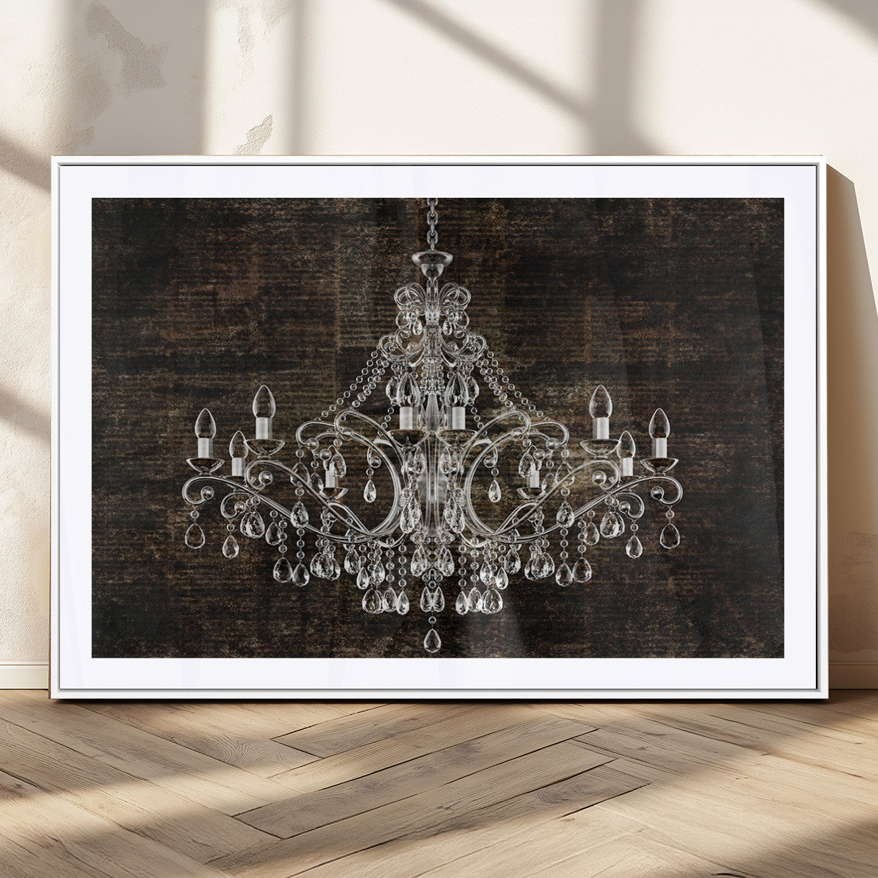 MGC-FP-36x24 - Rustic Chandelier Canvas Print
