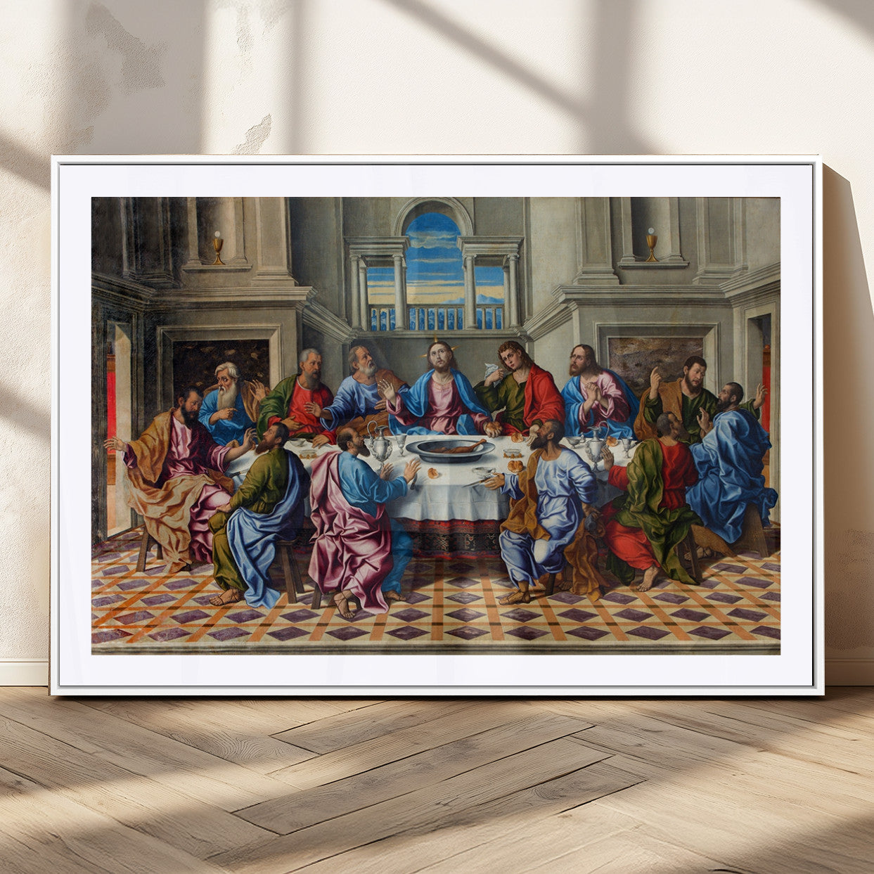 MGC-FP-36x24 - The Last Supper Multi Panel Canvas Wall Art