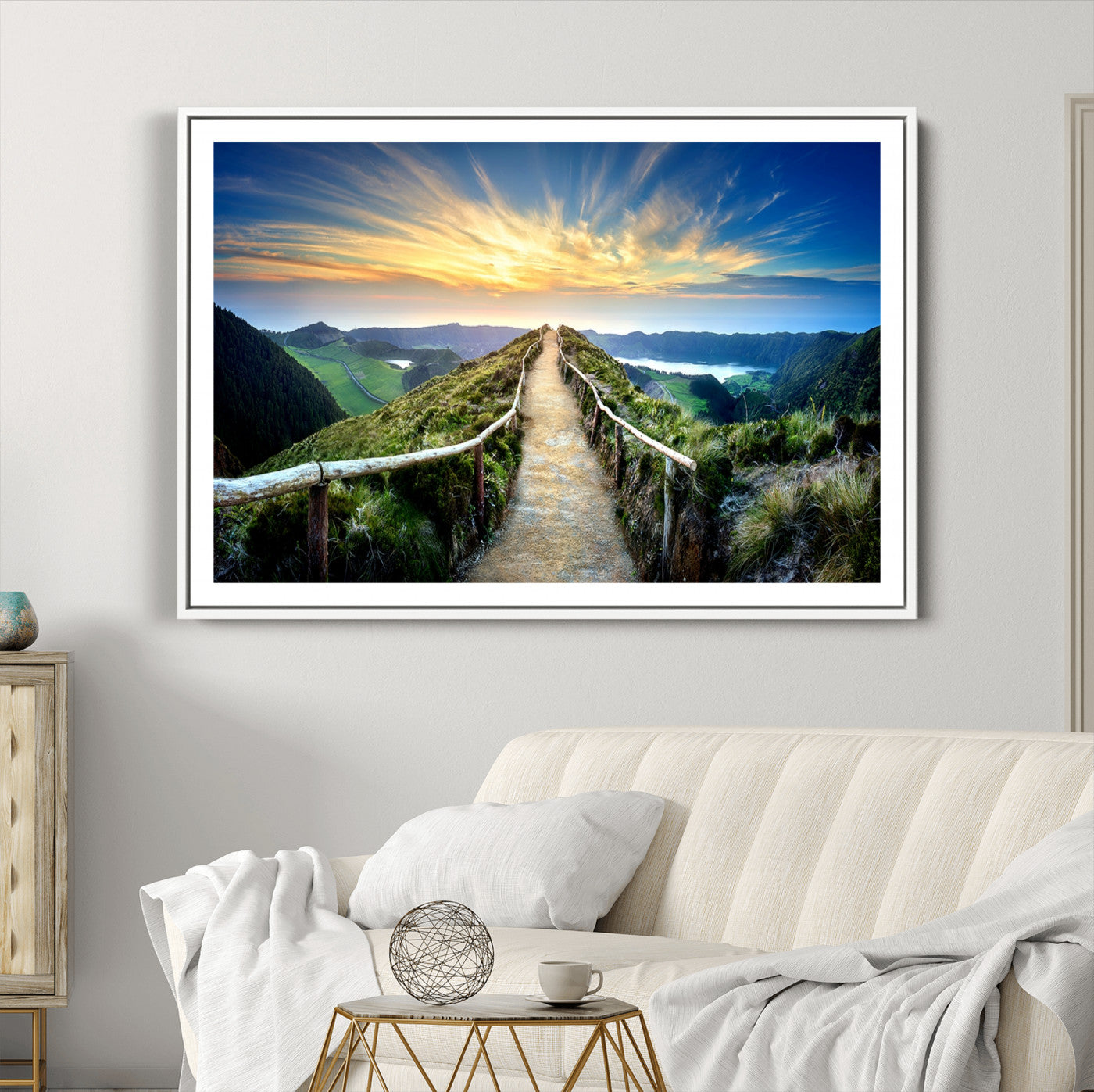 58887-MGC-FP-36x24_White-Mountain Landscape Wall Art Canvas Print