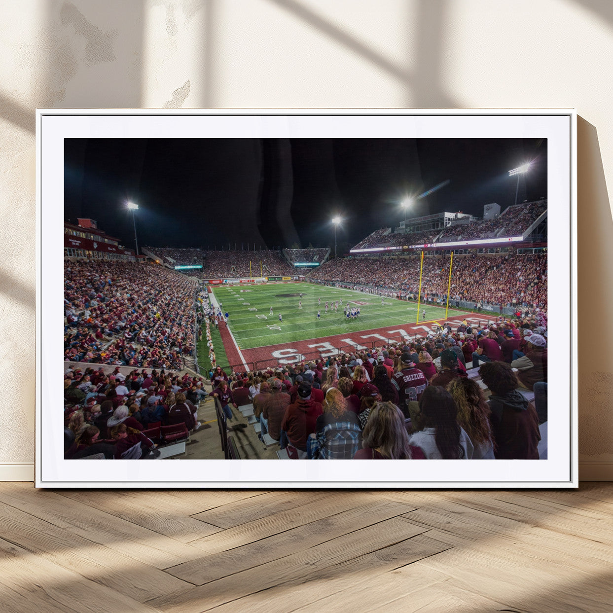 MGC-FP-36x24 - American Football Wall Art Canvas Print, Stadium Sport Wall Art Print