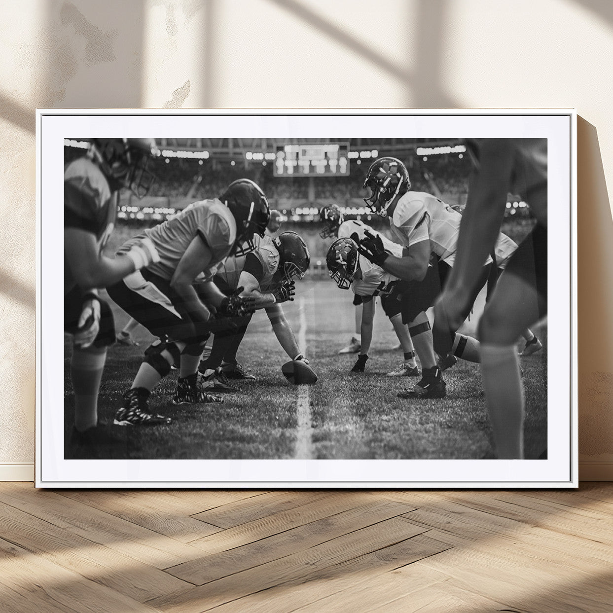 MGC-FP-36x24 - American Football Wall Art Canvas Print, Stadium Sport Wall Art Print