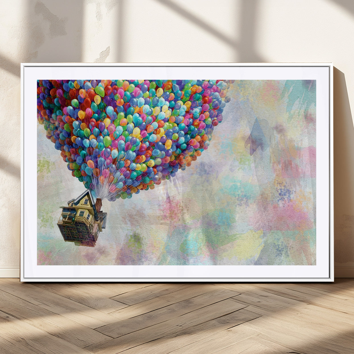 MGC-FP-36x24 - Up Pixar Poster, Look Up Pixar Wall Art, Up Pixar Canvas, Kids Play Game Room Decor Wall Art