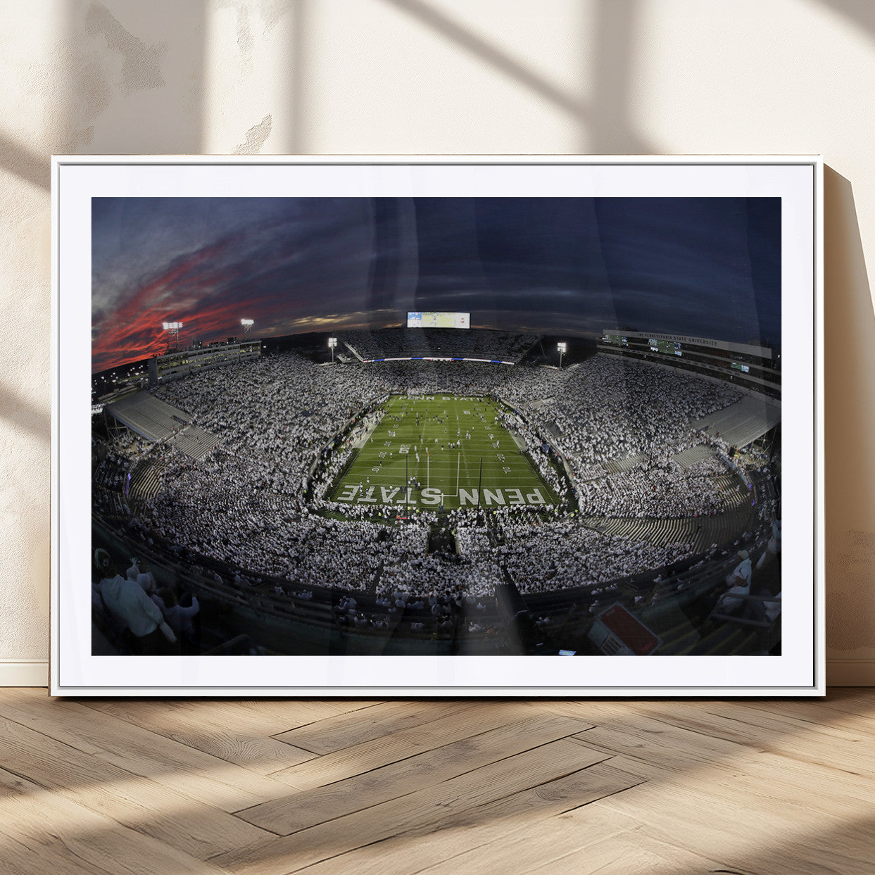 MGC-FP-36x24 - Penn State University Nittany Lions Football Team Print - University Park Beaver Stadium Wall Art