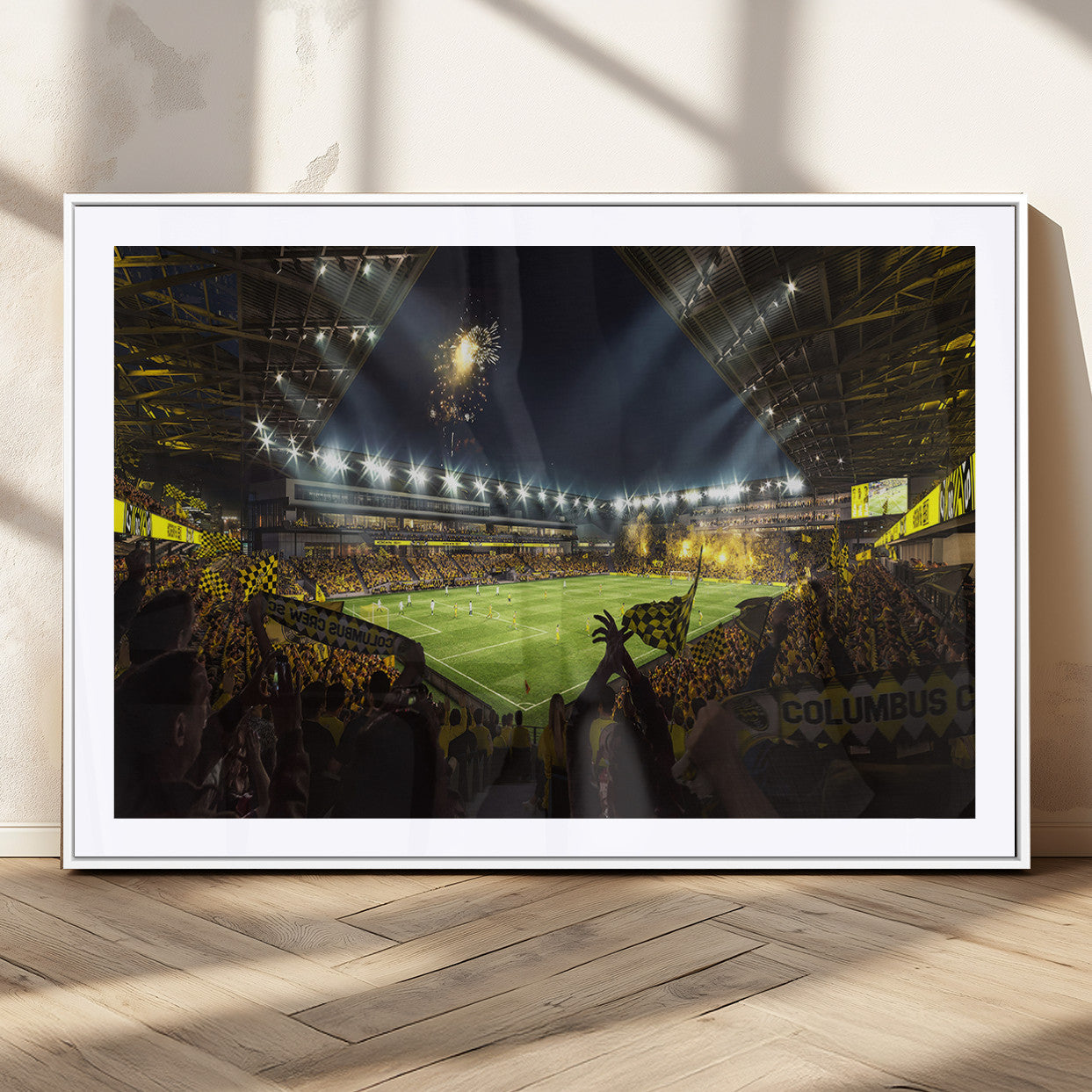 MGC-FP-36x24 - Columbus Crew Soccer Team Print - Columbus Crew Stadium Wall Art Canvas Print