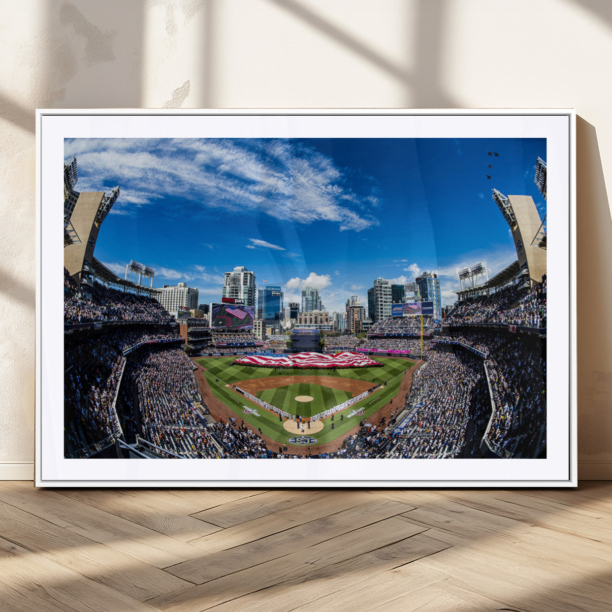 MGC-FP-36x24 - San Diego Padres Baseball Team Print - Petco Park Stadium Wall Art Canvas Print