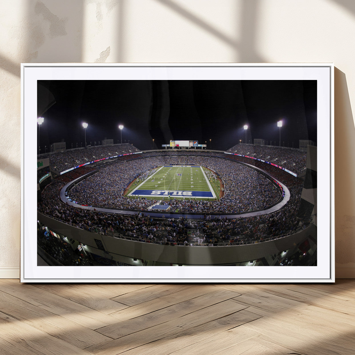 MGC-FP-36x24 - Buffalo Bills NFL Football Team Print - Buffalo Highmark Stadium Wall Art Canvas Print
