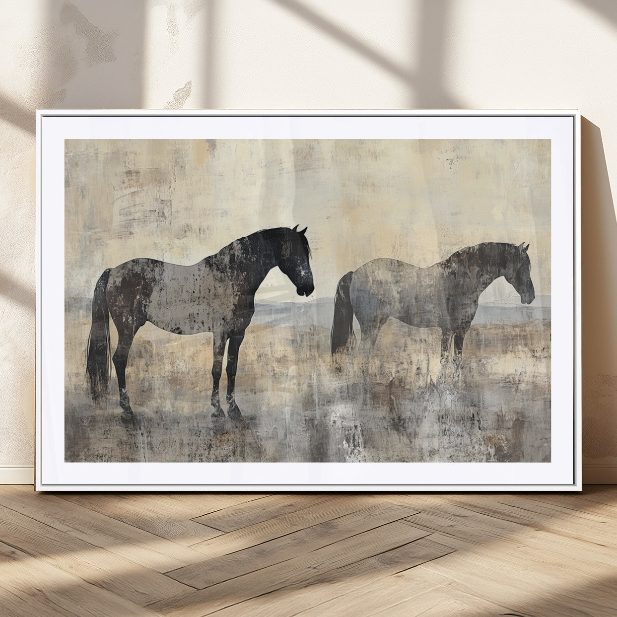 MGC-FP-36x24 - Vintage Horses Wall Art Canvas Print