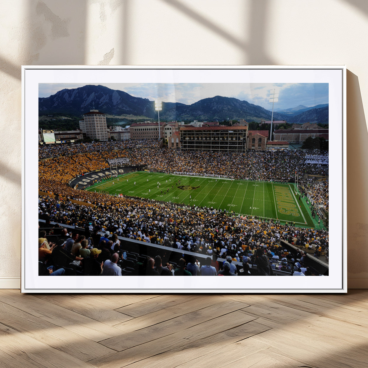MGC-FP-36x24 - Folsom Field - University of Colorado Buffaloes Football Stadium Wall Art | Ready to Hang and Framed