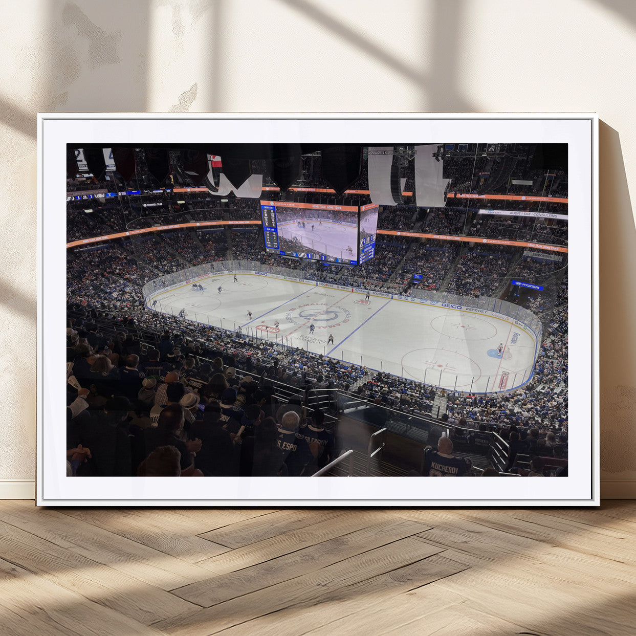 MGC-FP-36x24 - Amalie Arena Florida Wall Art Canvas Print - NHL Hockey Stadium Print