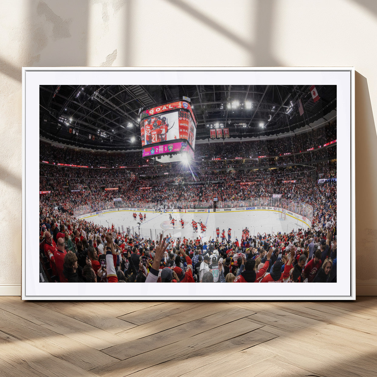 MGC-FP-36x24 - Amerant Bank Arena Wall Art Canvas Print - Basketball Arena Stadium Print