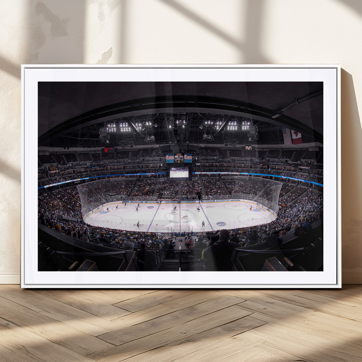 MGC-FP-36x24 - Ball Arena Denver Colorado Avalanche Hockey Team Wall Art Canvas Print - Denver Ice Hockey Stadium