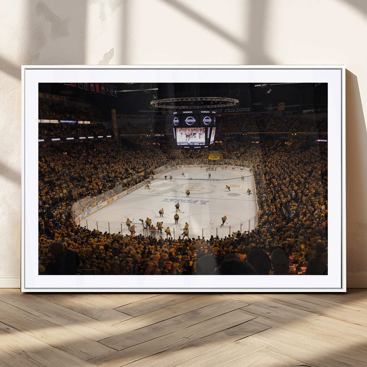 MGC-FP-36x24 - Bridgestone Arena - Nashville Predators Hockey Team Print - Nashville Wall Art Canvas Print