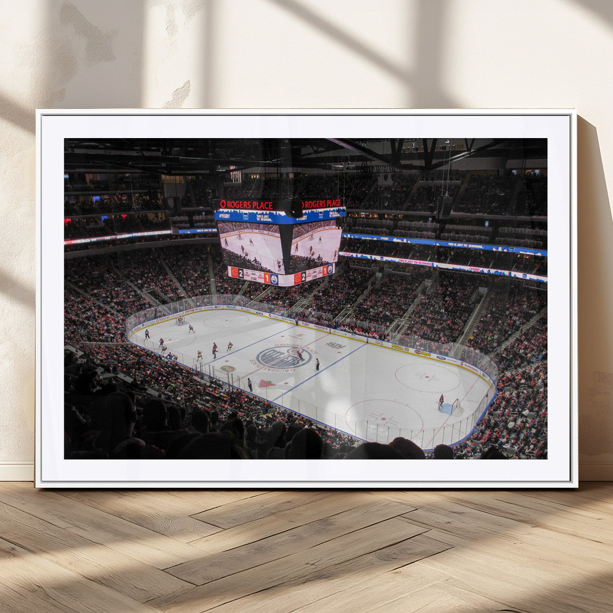 MGC-FP-36x24 - Rogers Place Edmonton Oilers Ice Hockey Stadium Wall Art, Rogers Place Edmonton Oilers Wall Art