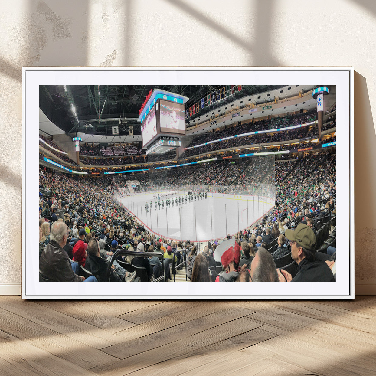 MGC-FP-36x24 - Xcel Energy Center St Paul Minnesota Wild Ice Hockey Stadium Canvas, Minnesota Wild Ice Hockey