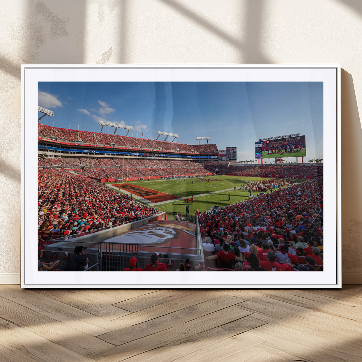 MGC-FP-36x24 - Florida Tampa Raymond James Stadium Wall Art Canvas Print - NFL Football Stadium Print