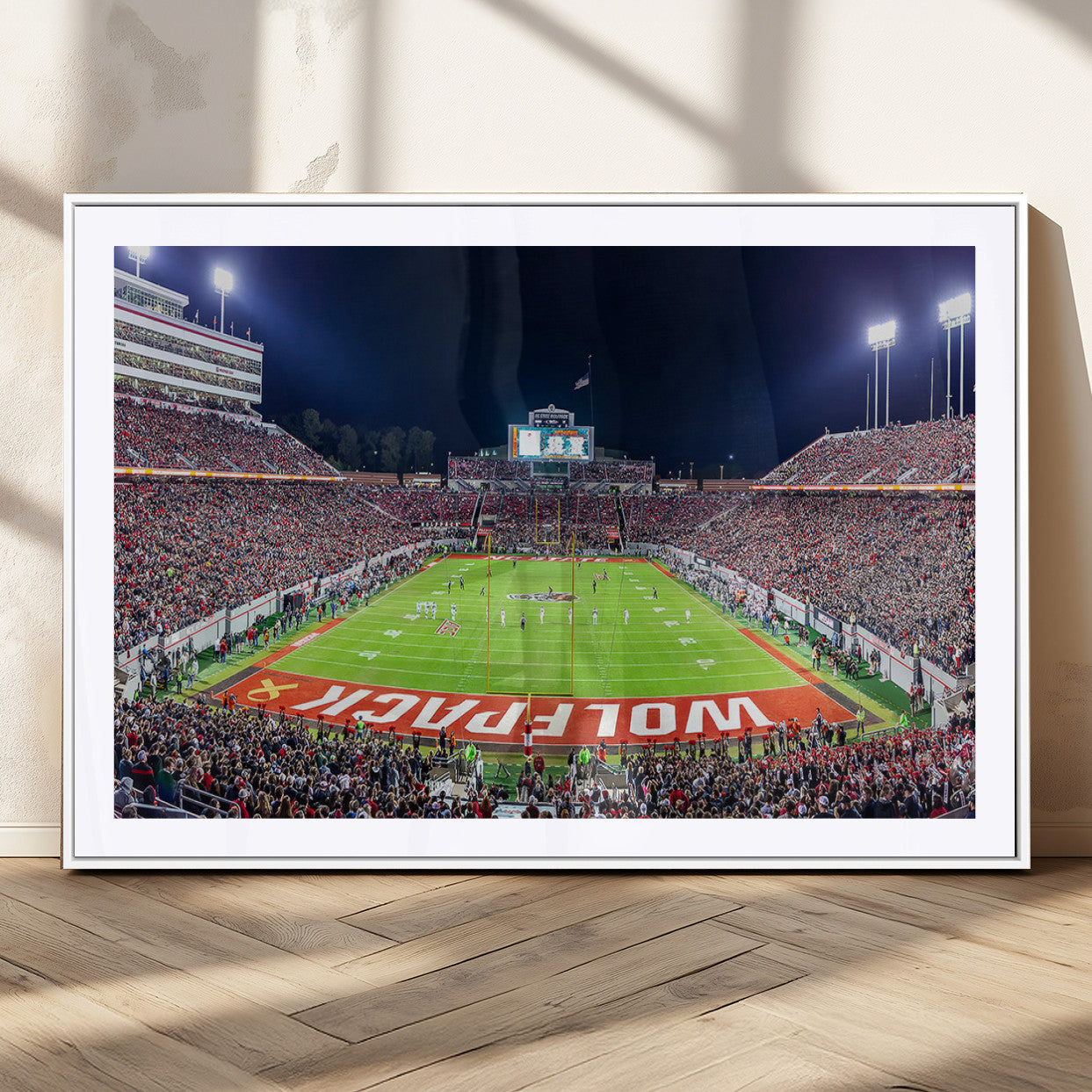 MGC-FP-36x24 - NC State Wolfpack Canvas Print - Raleigh Carter-Finley Stadium Wall Art, Football Team Canvas Print
