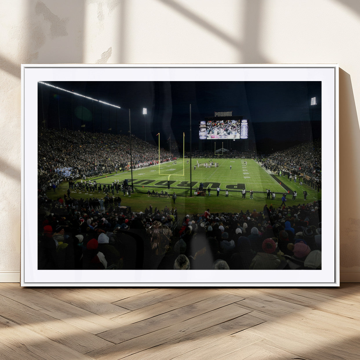 MGC-FP-36x24 - Purdue Boilermakers Football Team Print - West Lafayette Ross–Ade Stadium Wall Art Canvas Print