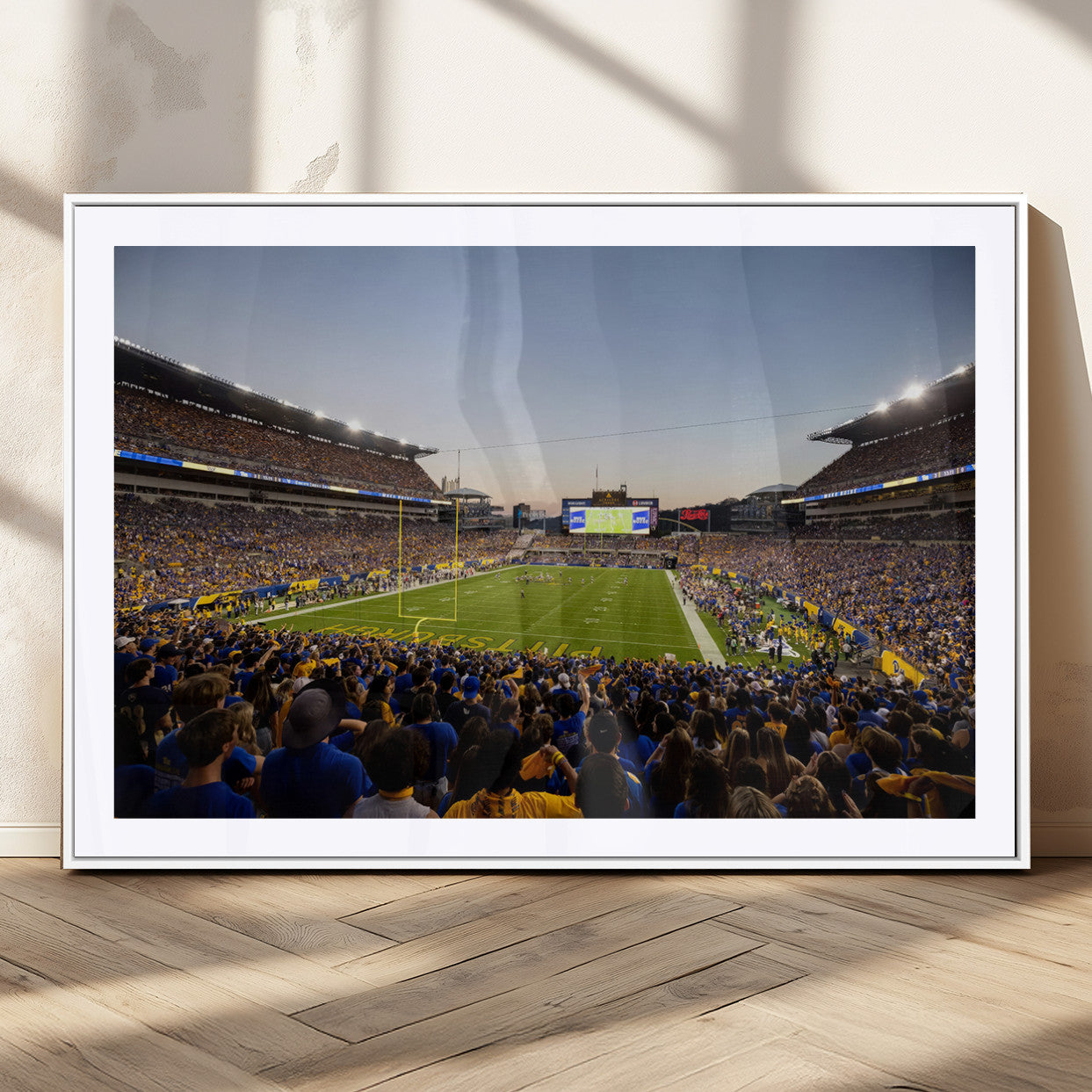 MGC-FP-36x24 - Pittsburgh Panthers Football Team Print - Pittsburgh Acrisure Stadium Wall Art Canvas Print