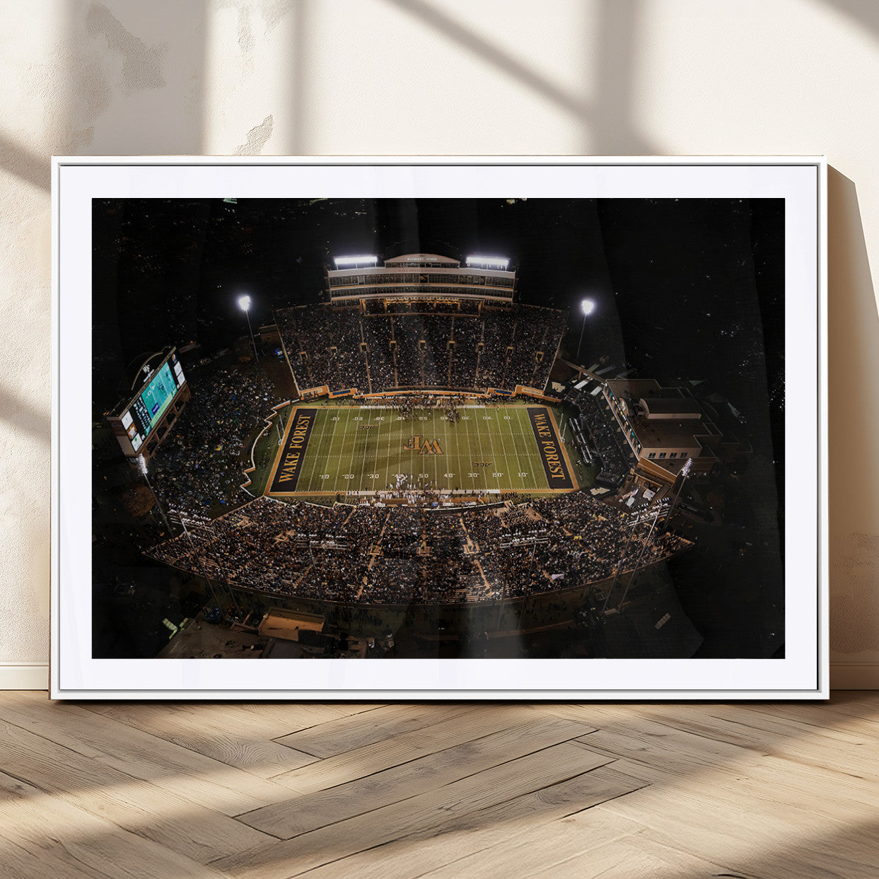 MGC-FP-36x24 - Wake Forest University Demon Deacons Canvas Printi, Football Team Print - Winston-Salem Allegacy