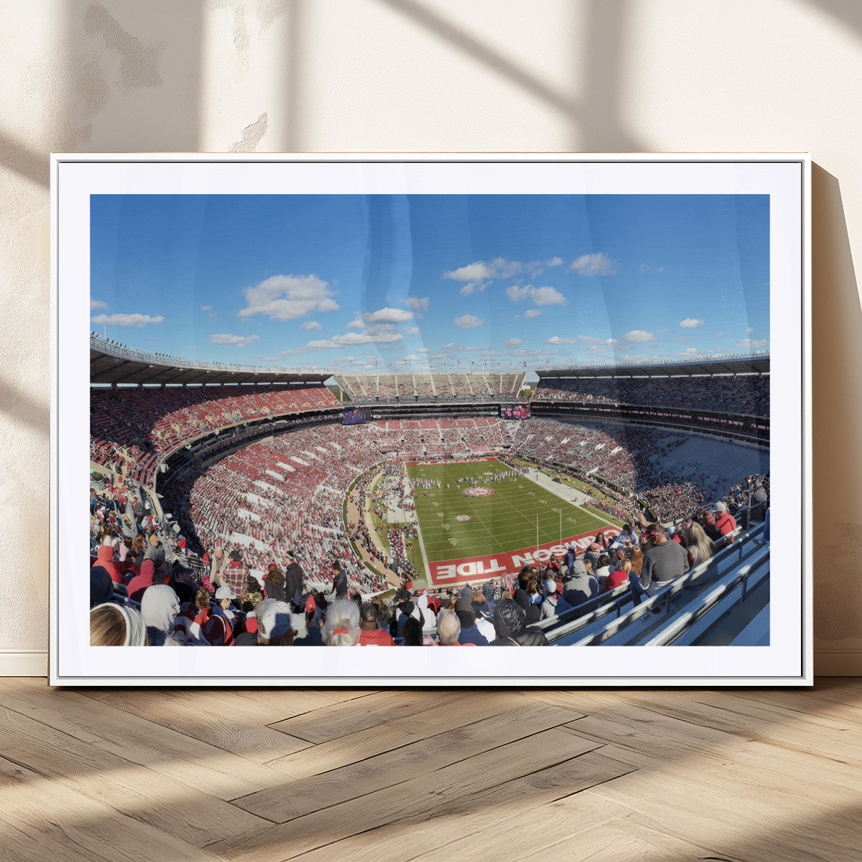 MGC-FP-36x24 - University of Alabama Crimson Tide Print Wall Art - Tuscaloosa Bryant-Denny Stadium Wall Art Canvas