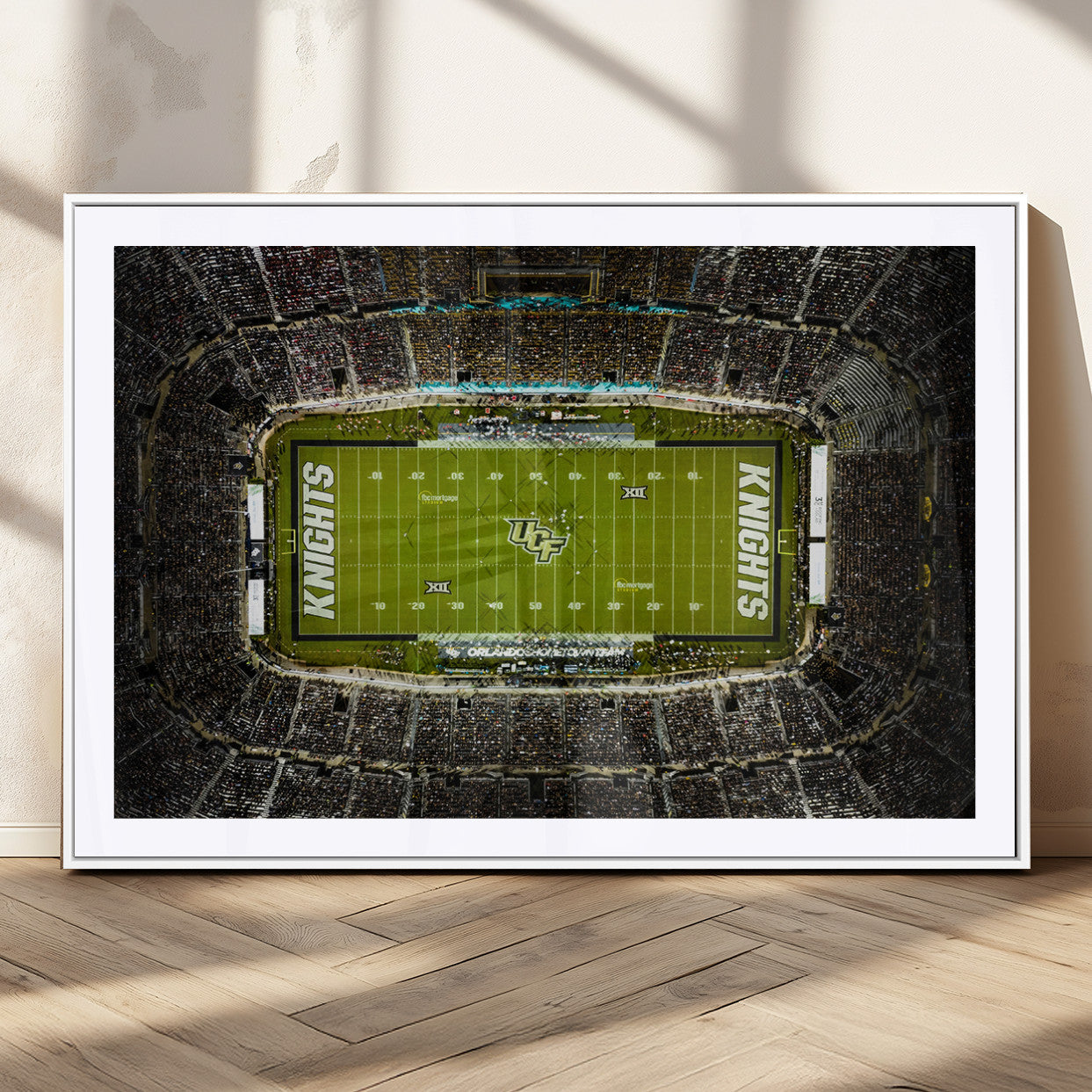 MGC-FP-36x24 - UCF Knights Football Team Print - Orlando FBC Mortgage Stadium Wall Art, UCF Knights Canvas Print