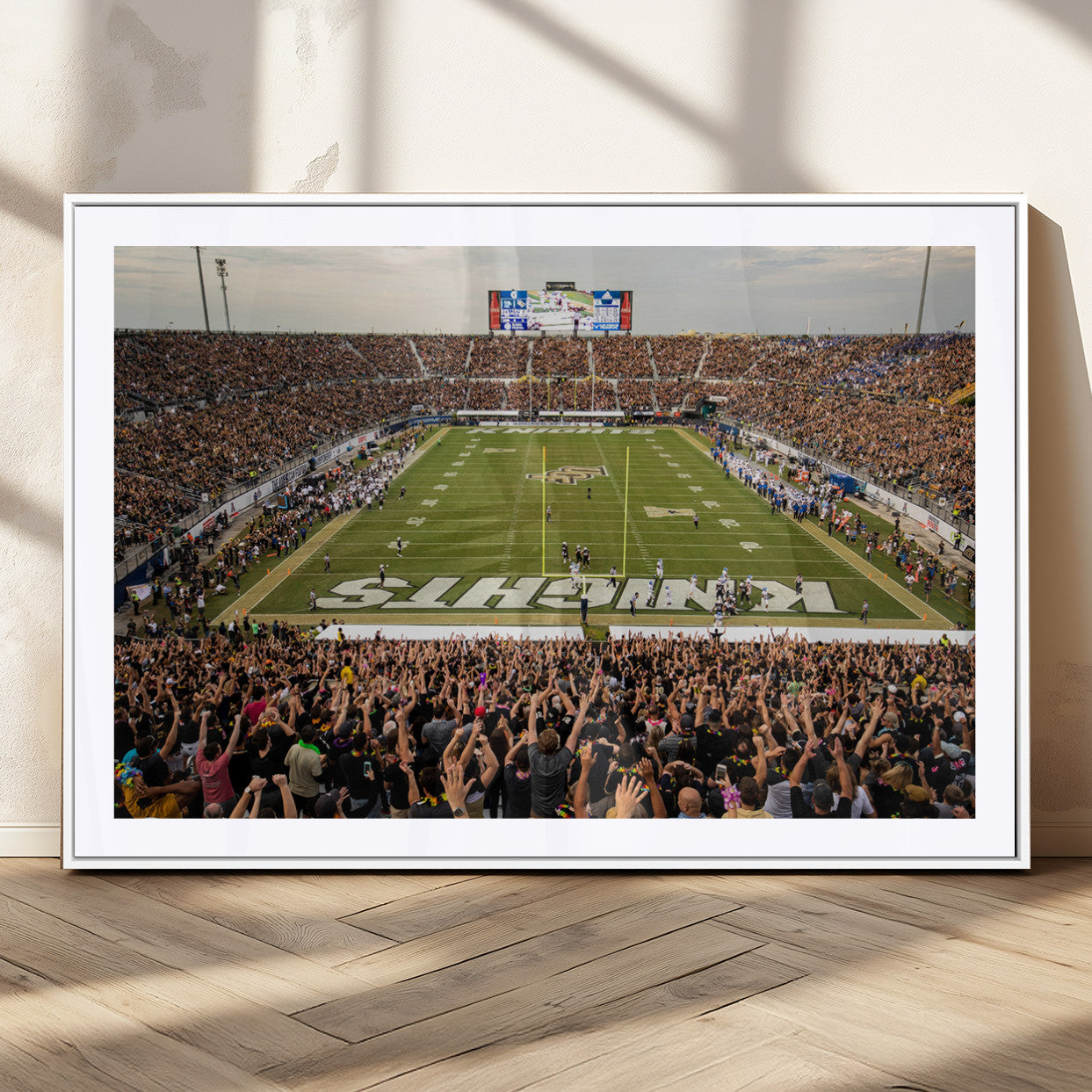 MGC-FP-36x24 - UCF Knights Football Team Print - Orlando FBC Mortgage Stadium Canvas Print