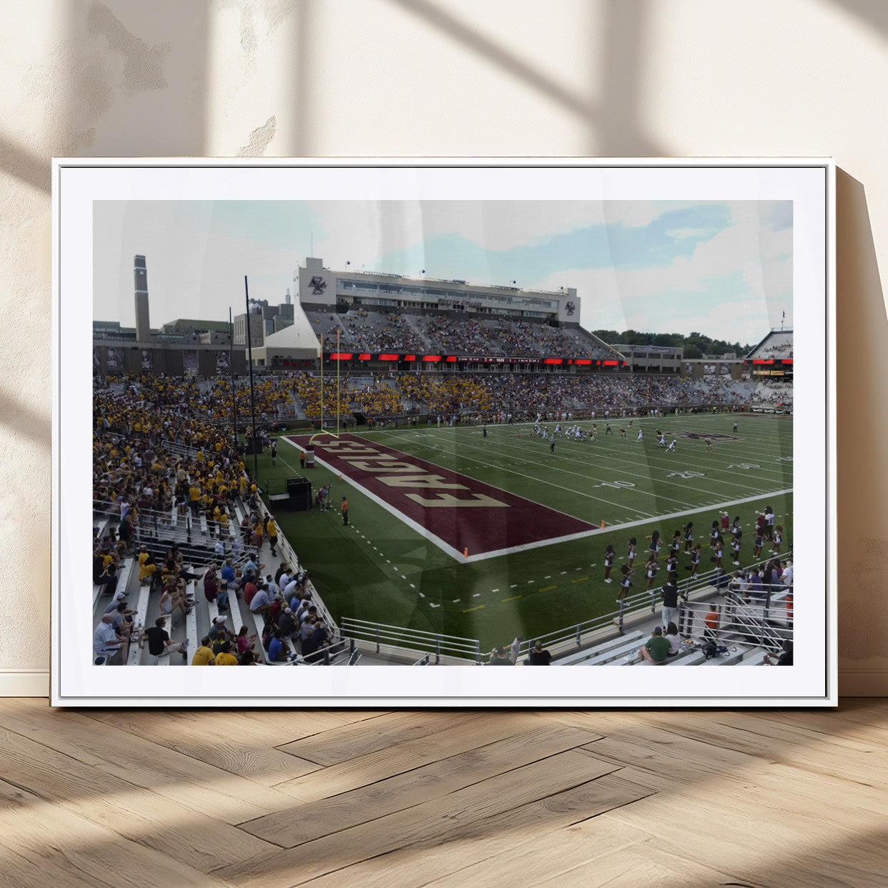 MGC-FP-36x24 - Boston College Eagles Football Team Print - Boston Alumni Stadium Wall Art Canvas Print
