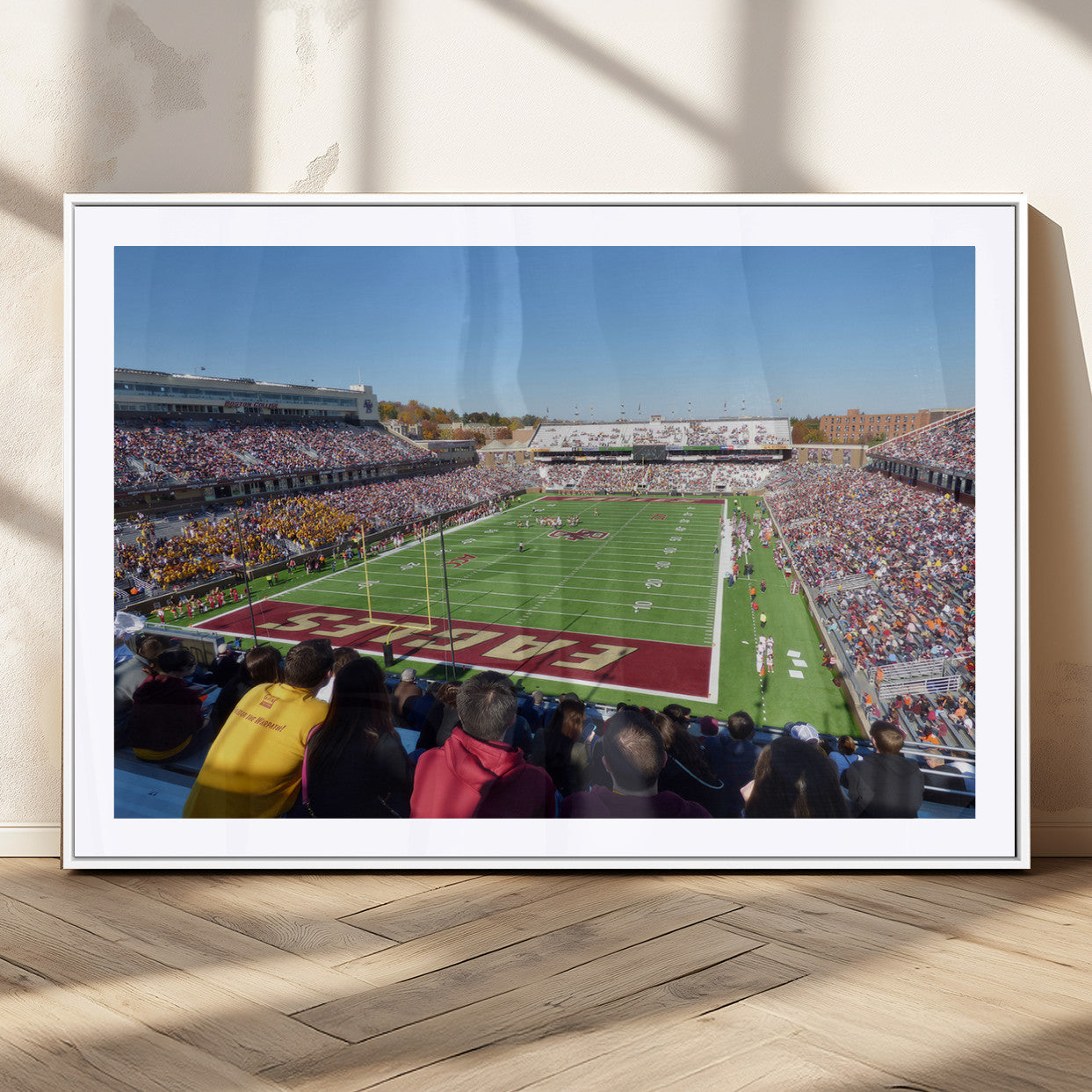 MGC-FP-36x24 - Boston College Eagles Football Team Print - Boston Alumni Stadium Wall Art Canvas Print