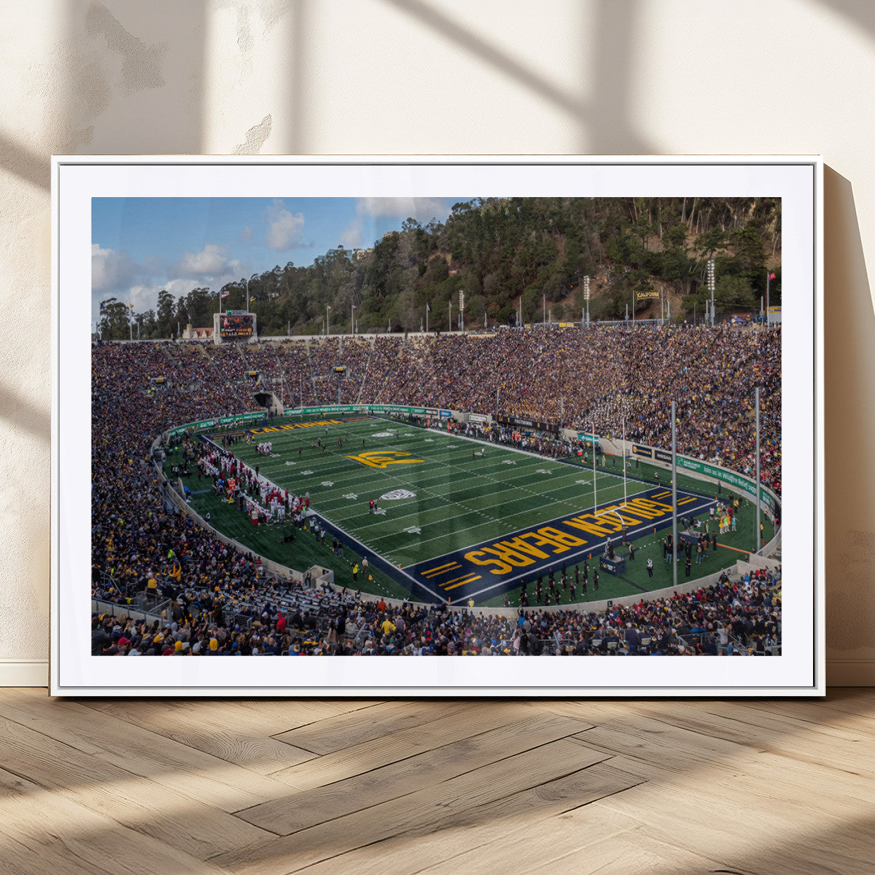 MGC-FP-36x24 - University of California Golden Bears Football Team Print - Berkeley California Memorial Stadium Art