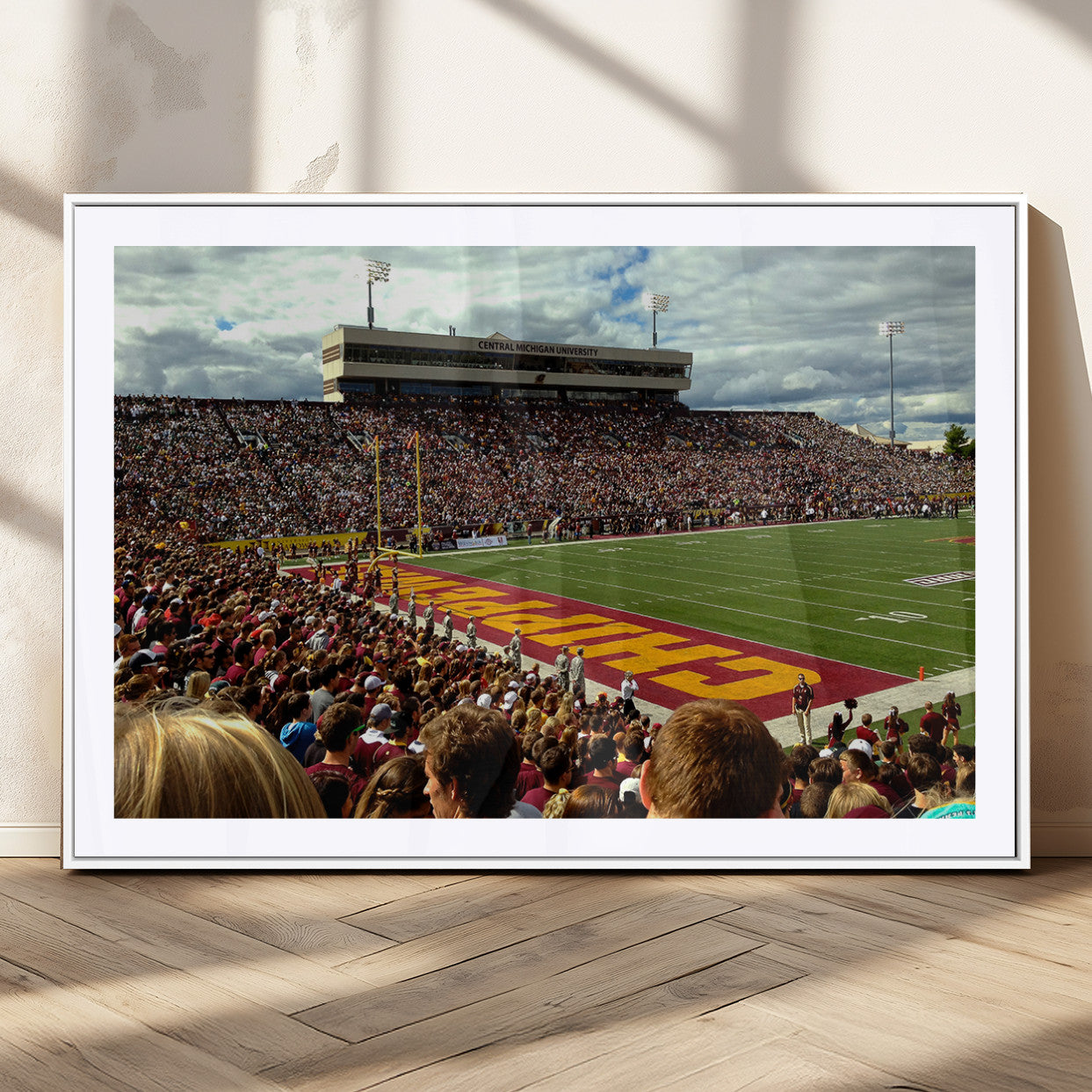 MGC-FP-36x24 - Central Michigan University Chippewas Football Team Print - Mount Pleasant Kelly/Shorts Stadium Wall