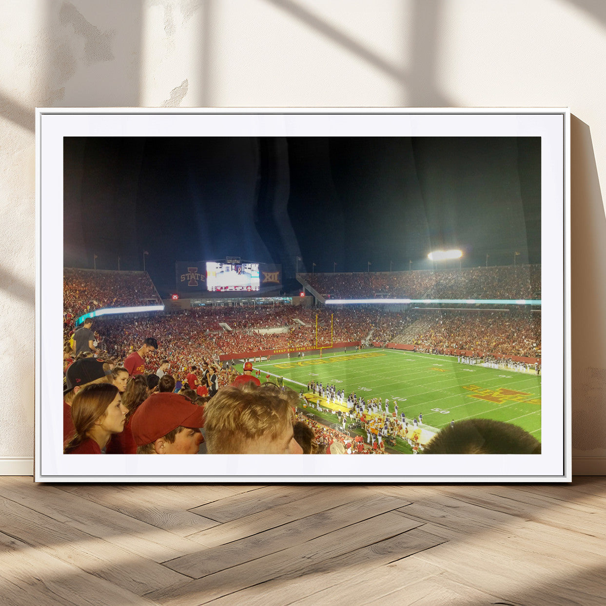 MGC-FP-36x24 - Iowa State University Cyclones Art Print, Football Team Print - Jack Trice Stadium Ames Wall Art