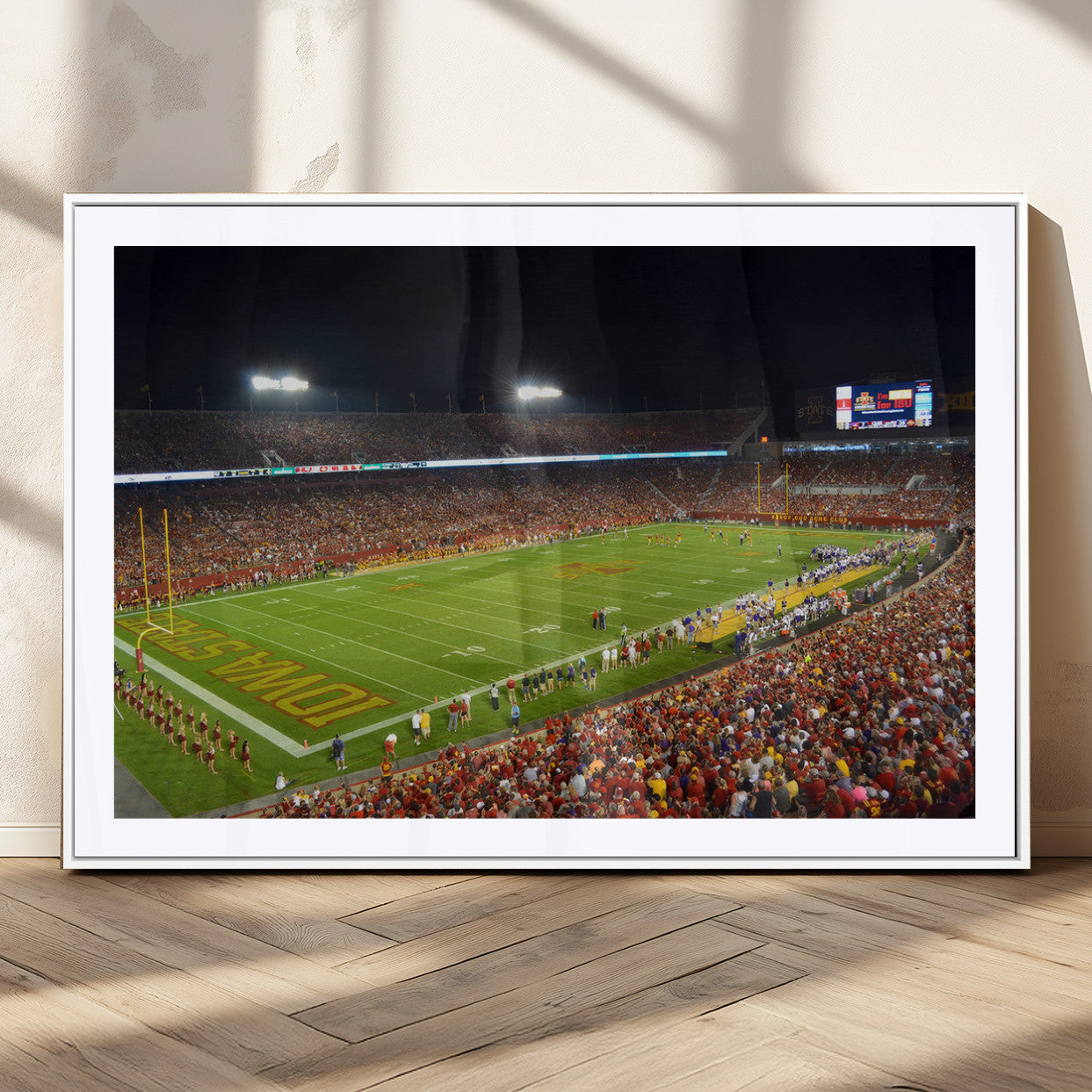 MGC-FP-36x24 - Iowa State University Cyclones Football Team Print - Ames Jack Trice Stadium Canvas Print
