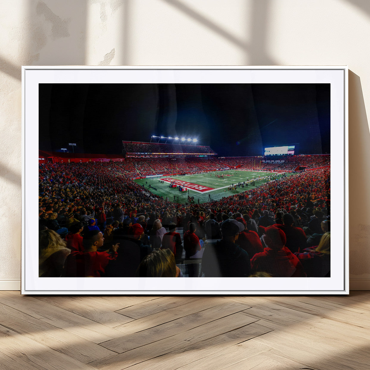 MGC-FP-36x24 - Rutgers Scarlet Knights Football Team Print - SHI Stadium, Piscataway Wall Art Canvas Print