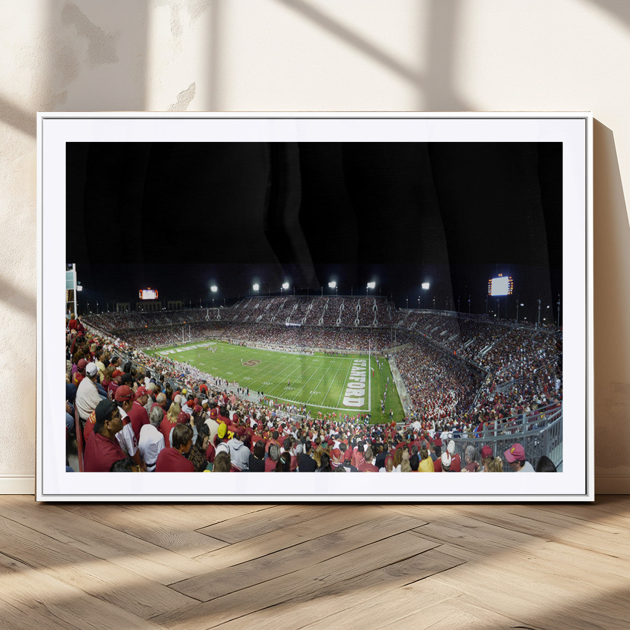 MGC-FP-36x24 - Stanford University Cardinal Football Team Print - Stanford Stadium Wall Art Canvas Print
