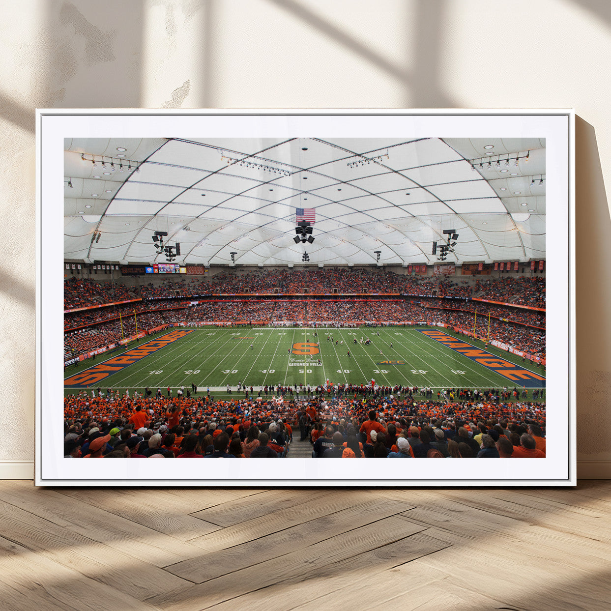 MGC-FP-36x24 - Syracuse University Orange Football Team Print - Syracuse JMA Wireless Dome Wall Art Canvas Print