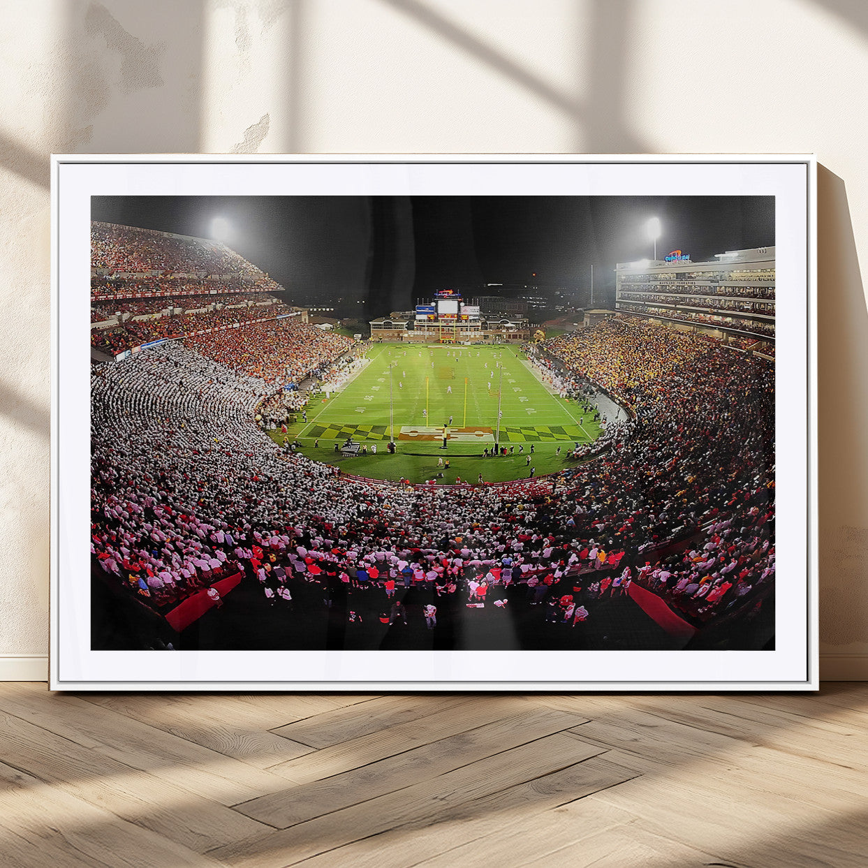 MGC-FP-36x24 - University of Maryland Terrapins Football Team Print - College Park SECU Stadium Wall Art Canvas
