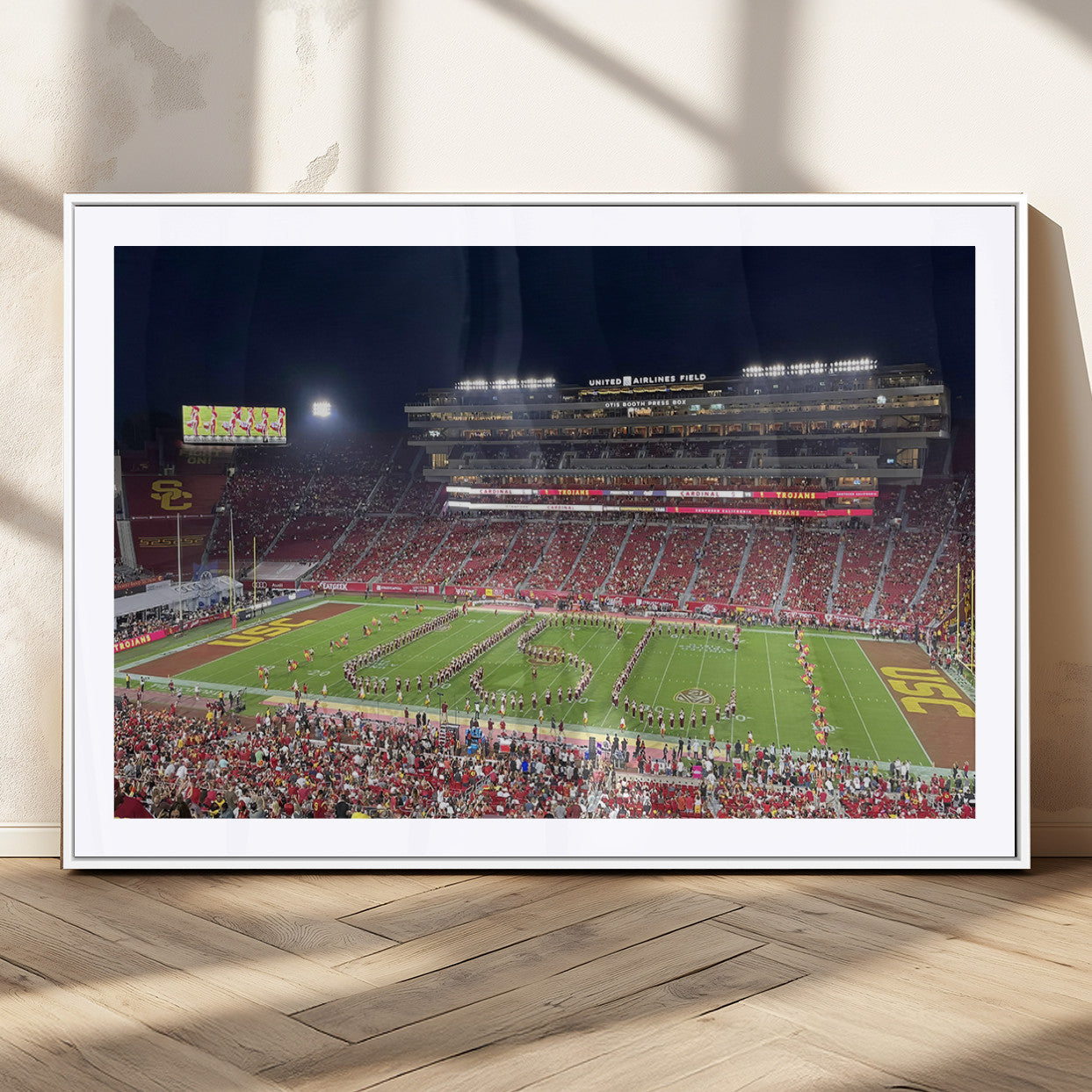 MGC-FP-36x24 - The University of Southern California USC Trojans Football Team Print - Los Angeles Memorial