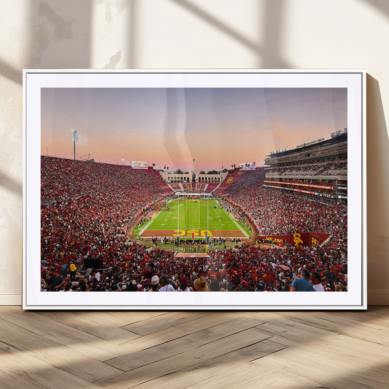 MGC-FP-36x24 - The University of Southern California USC Trojans Football Team Print - Los Angeles Memorial