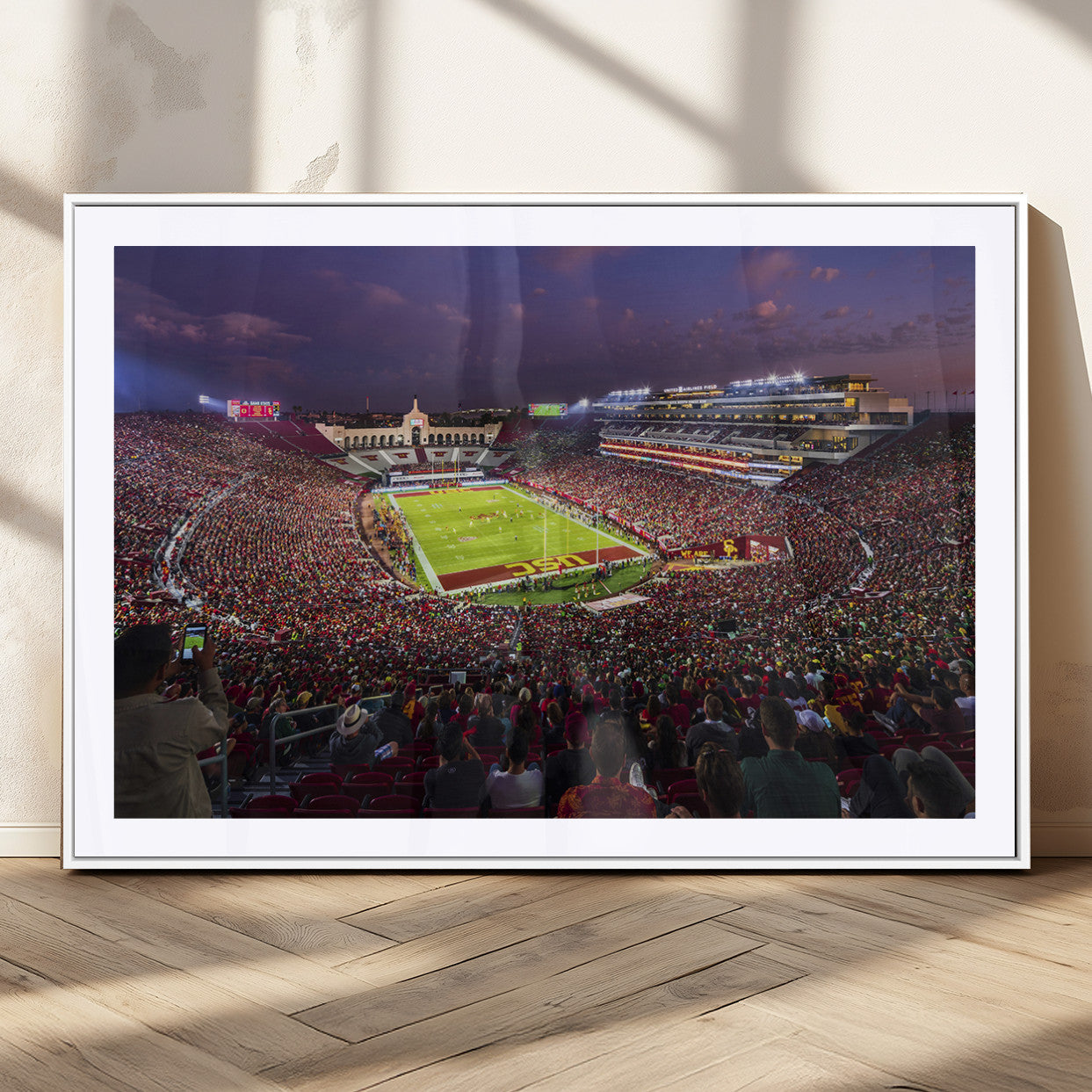 MGC-FP-36x24 - The University of Southern California USC Trojans Football Team Print - Los Angeles Memorial
