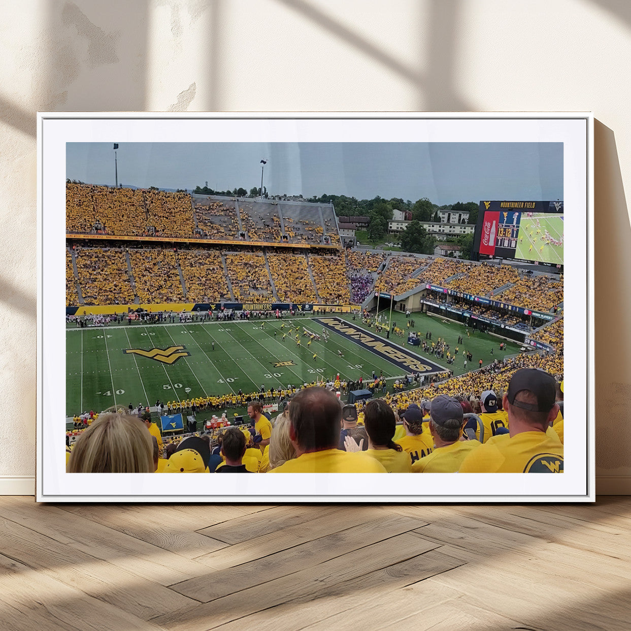 MGC-FP-36x24 - Puskar Stadium Canvas Print Wall Art - Morgantown Print - West Virginia University Mountaineers