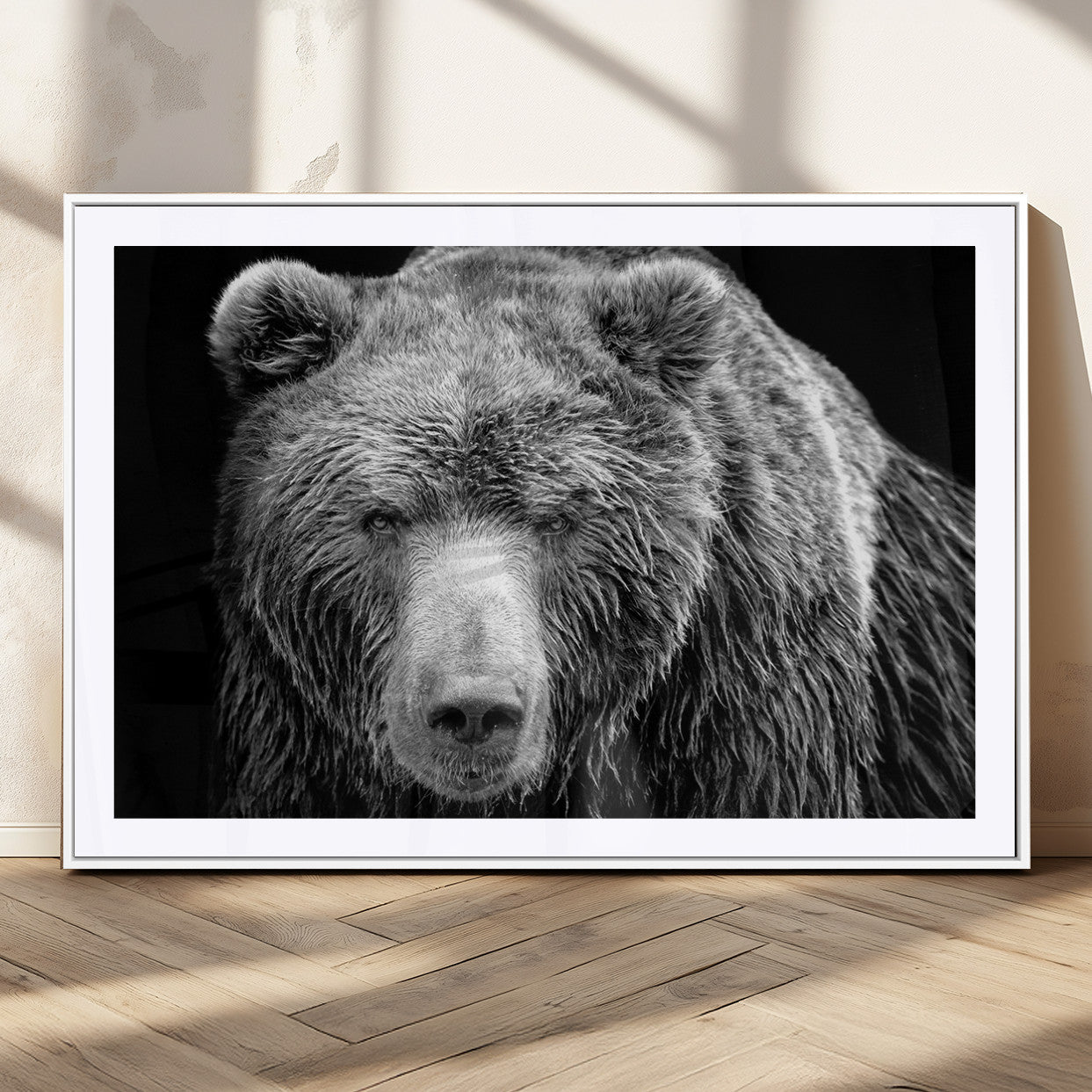 MGC-FP-36x24 - 399 Grizzly Bear Canvas Print | Ready to Hang Wall Art | Rustic Farmhouse & Cabin Decor | Wildlife
