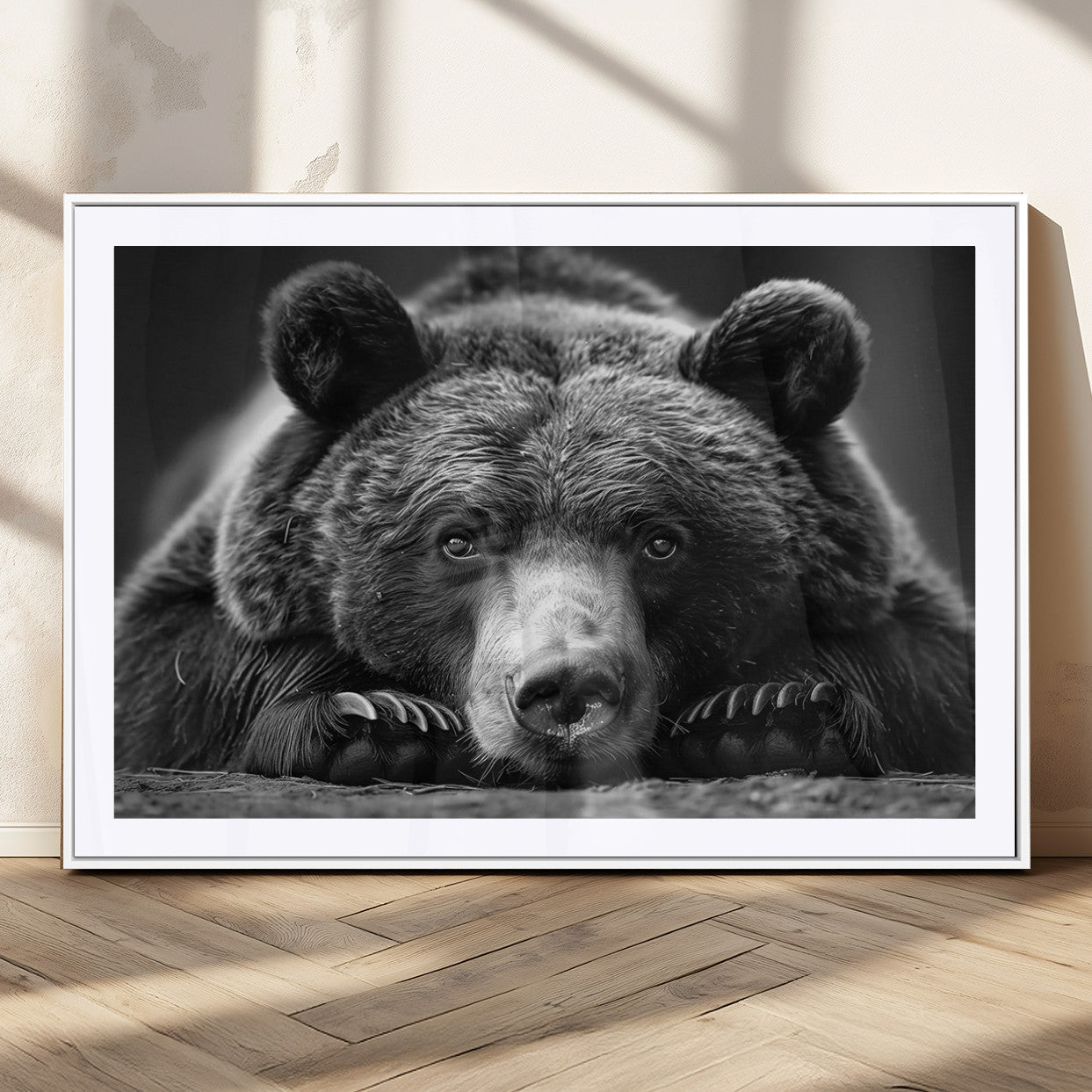 MGC-FP-36x24 - Resting Grizzly 399 Bear Canvas Print | Ready to Hang Wall Art | Rustic Cabin & Farmhouse Decor |