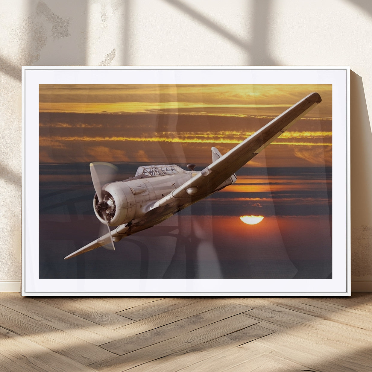 MGC-FP-36x24 - Old War Plane Wall Art Canvas Print