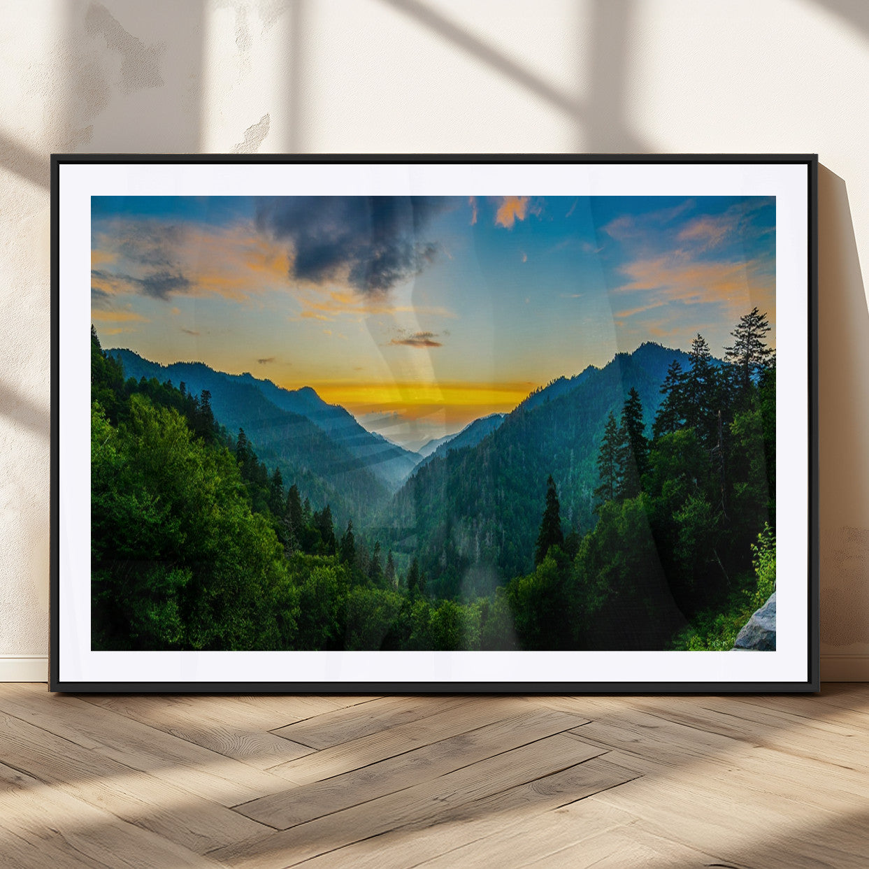 MGC-FP-36x24 - Green Forest Wall Art Canvas Print
