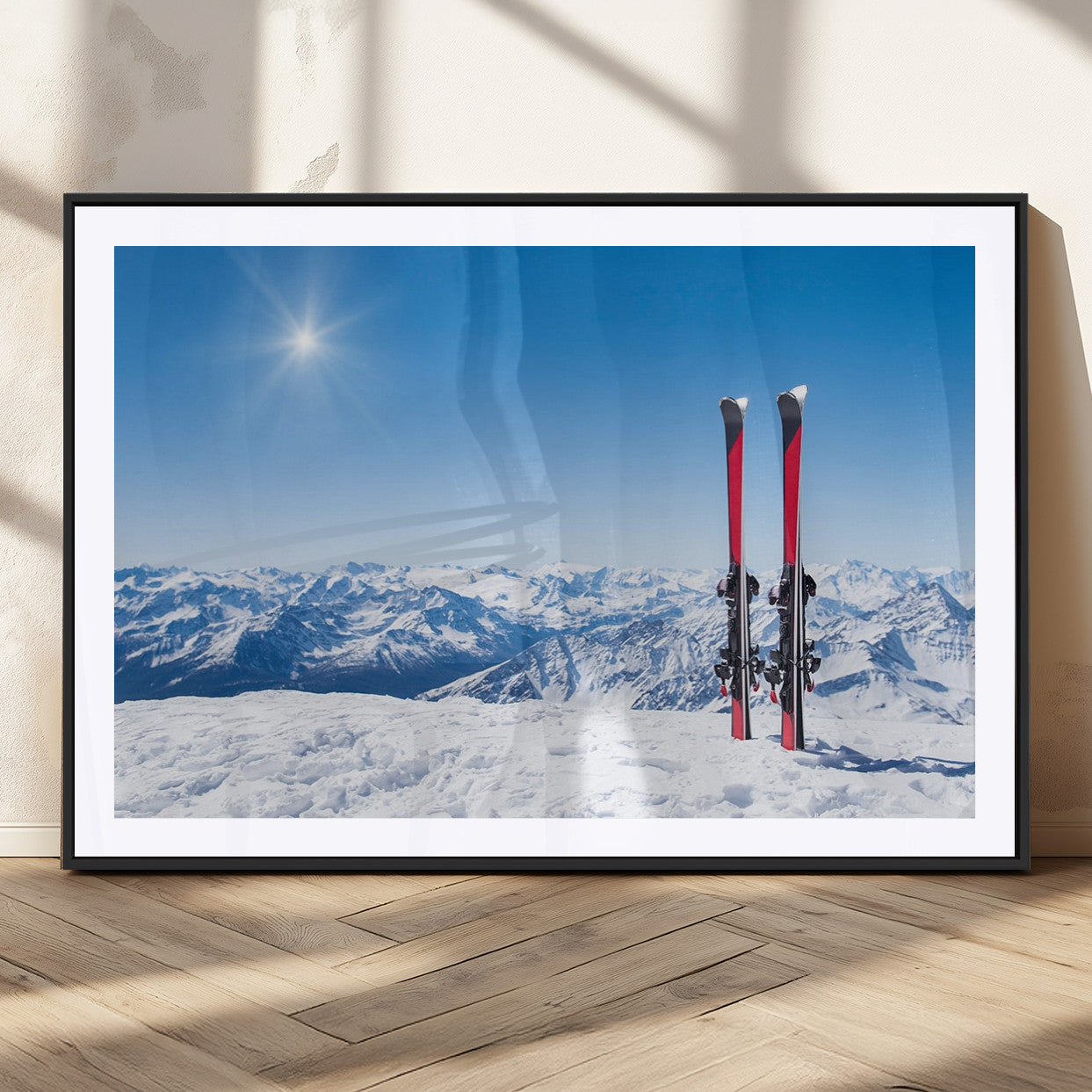 MGC-FP-36x24 - Ski Season Snow Wall Art Canvas Print