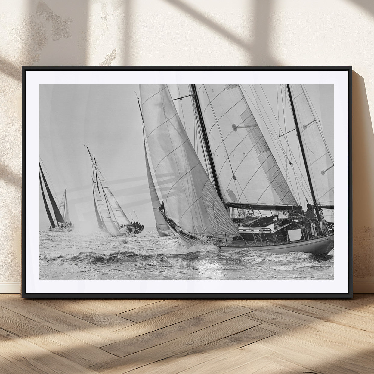 MGC-FP-36x24 - Yacht Sailboat Regatta Canvas Wall Art Canvas Print